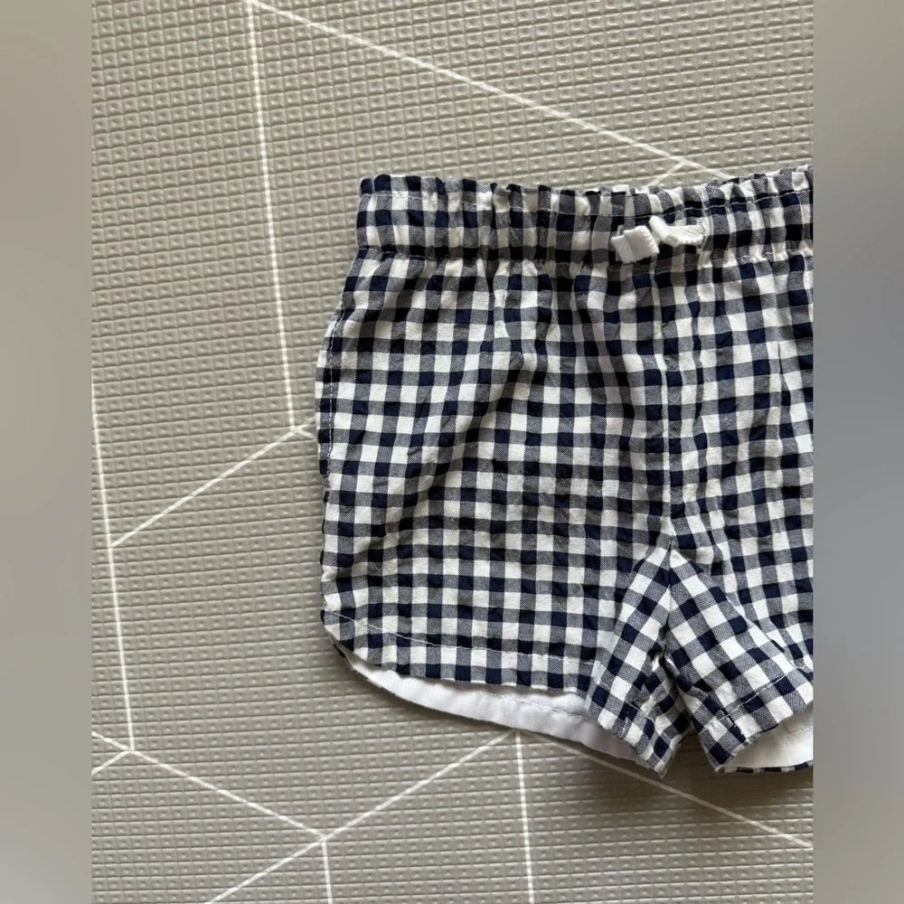 Cat & Jack|Baby girl black & White Gingham Shorts in cotton•••size 3T,boho style